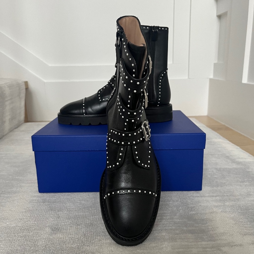Stuart Weitzman Jesse Lift studded boots